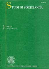 Fascículo, Studi di sociologia. N. 2 - 2003, 2003, Vita e Pensiero
