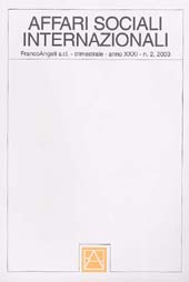 Heft, Affari sociali internazionali. Fascicolo 2, 2003, Franco Angeli