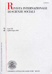 Fascicule, Rivista internazionale di scienze sociali. APR./GIU., 2003, Vita e Pensiero