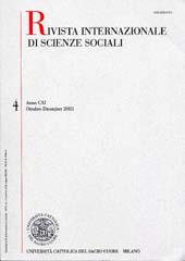 Fascicolo, Rivista internazionale di scienze sociali. OTT./DIC., 2003, Vita e Pensiero
