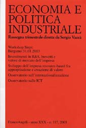 Articolo, Il ruolo dell'economia industriale nelle università italiane, 