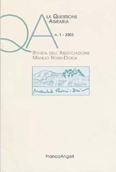 Issue, QA : Rivista dell'Associazione Rossi-Doria. Fascicolo 1, 2003, Franco Angeli