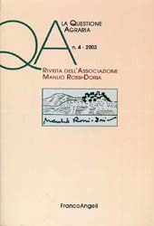 Fascicolo, QA : Rivista dell'Associazione Rossi-Doria. Fascicolo 4, 2003, Franco Angeli