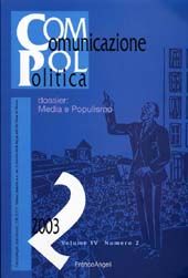Fascículo, Comunicazione politica. Fascicolo 2, 2003, Franco Angeli  ; Il Mulino