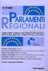 Issue, Parlamenti regionali. SET./DIC., 2003, Franco Angeli