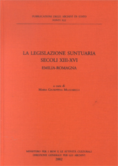E-book, La legislazione suntuaria : secoli 13.- 16. : Emilia Romagna, Ministero per i beni e le attività culturali, Direzione generale per gli archivi