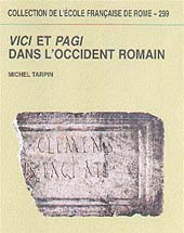 Chapitre, Troisième partie : Pagus, paganus - Chapitre III : Pagi et évolution des terroirs, École française de Rome