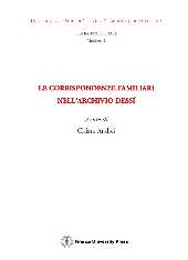 E-book, Le corrispondenze familiari nell'archivio Dessí, Firenze University Press