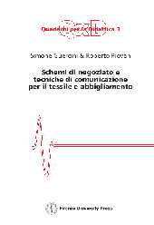 E-book, Schemi di negoziato e tecniche di comunicazione per il tessile e abbigliamento, Firenze University Press