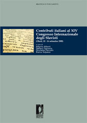 E-book, Contributi italiani al XIV Congresso internazionale degli slavisti : Ohrid, 10-16 settembre 2008, Firenze University Press