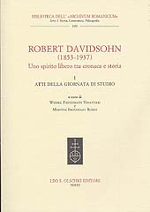 E-book, Robert Davidsohn (1853-1937) : uno spirito libero tra cronaca e storia, L.S. Olschki
