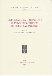 E-book, Letteratura e impegno : il pensiero critico di Rocco Montano, L.S. Olschki