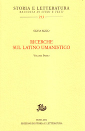 E-book, Ricerche sul latino umanistico, Rizzo, Silvia, Edizioni di storia e letteratura