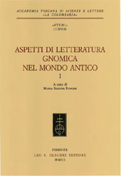 E-book, Aspetti di letteratura gnomica nel mondo antico : volume I, L.S. Olschki