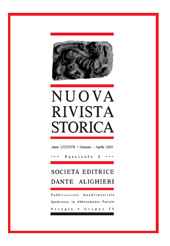 Fascículo, Nuova rivista storica : LXXXVII, 1, 2003, Società editrice Dante Alighieri