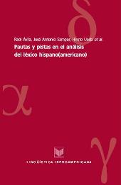 E-book, Pautas y pistas en el análisis del léxico hispano(americano), Iberoamericana Vervuert