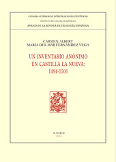 eBook, Un inventario anónimo en Castilla la nueva : 1494-1506, Albert, Carmen, CSIC, Consejo Superior de Investigaciones Científicas