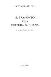 E-book, Il tramonto della cultura siciliana, Gentile, Giovanni, 1875-1944, Le Lettere