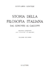 eBook, Storia della filosofia italiana dal Genovesi al Galluppi : volume secondo, Gentile, Giovanni, 1875-1944, Le Lettere