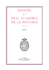 Fascículo, Boletín de la Real Academia de la Historia : CC, I, 2003, Real Academia de la Historia