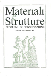 Fascicolo, Materiali e strutture : problemi di conservazione : nuova serie I, 2, 2003, "L'Erma" di Bretschneider