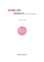 Issue, Seminari romani di cultura greca : VI, 2, 2003, Edizioni Quasar