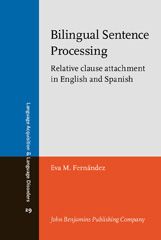 E-book, Bilingual Sentence Processing, John Benjamins Publishing Company