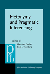 E-book, Metonymy and Pragmatic Inferencing, John Benjamins Publishing Company