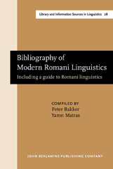 E-book, Bibliography of Modern Romani Linguistics, John Benjamins Publishing Company