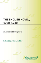 E-book, The English Novel, 1700-1740, Bloomsbury Publishing