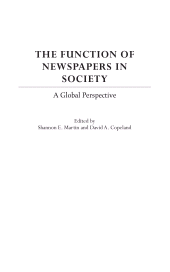 eBook, The Function of Newspapers in Society : A Global Perspective, Bloomsbury Publishing
