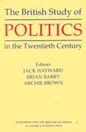 E-book, The British Study of Politics in The Twentieth Century, The British Academy