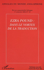 E-book, Ezra Pound : Dans le vortex de la traduction, L'Harmattan