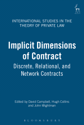 E-book, Implicit Dimensions of Contract : Discrete, Relational, and Network Contracts, Hart Publishing
