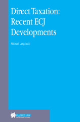 E-book, Direct Taxation : Recent ECJ Developments, Kluwer Law International