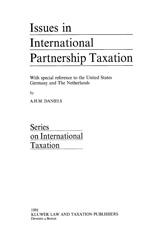 eBook, Issues in International Partnership Taxation, Daniels, A. H. M., Wolters Kluwer