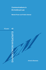 E-book, Communications in EU Antitrust Law, Bavasso, Antonio, Kluwer Law International