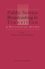 E-book, Public Service Broadcasting in Transition, Kluwer Law International