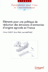 eBook, Éléments pour une politique de réduction des émissions d'ammoniac d'origine agricole en France, Irstea
