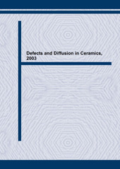 E-book, Defects and Diffusion in Ceramics V, Trans Tech Publications Ltd