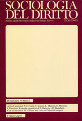 Issue, Sociologia del diritto. Fascicolo 3, 2004, Franco Angeli