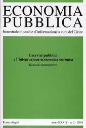 Artikel, I servizi pubblici e l'integrazione economica europea. Presentazione, Franco Angeli
