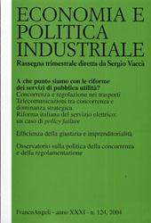 Artículo, La riforma italiana del servizio elettrico: un caso di policy failure, 