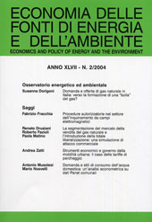 Heft, Economia delle fonti di energia e dell'ambiente. Fascicolo 2, 2004, Franco Angeli