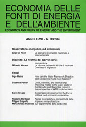 Fascículo, Economia delle fonti di energia e dell'ambiente. Fascicolo 3, 2004, Franco Angeli