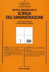 Fascicule, Rivista trimestrale di scienza della amministrazione. GEN./MAR., 2004, Franco Angeli
