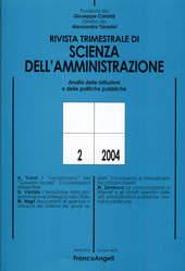 Fascicolo, Rivista trimestrale di scienza della amministrazione. APR./GIU., 2004, Franco Angeli