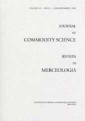 Fascicolo, Journal of commodity science, technology and quality : rivista di merceologia, tecnologia e qualità. JAN./MAR., 2004, CLUEB  ; Coop. Tracce