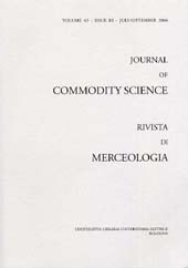 Fascicolo, Journal of commodity science, technology and quality : rivista di merceologia, tecnologia e qualità. JUL./SEP., 2004, CLUEB  ; Coop. Tracce