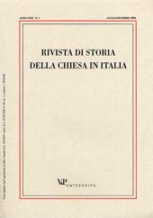 Fascículo, Rivista di storia della Chiesa in Italia. LUG./DIC., 2004, Herder Editrice  ; Vita e Pensiero